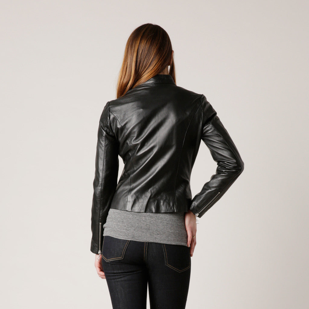 Schott Women's Cafe Racer | Schott 21141W Leather Jacket