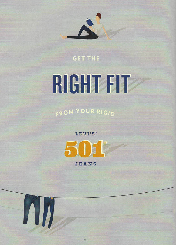 Get the right fit from your rigid Levi's 501 jeans