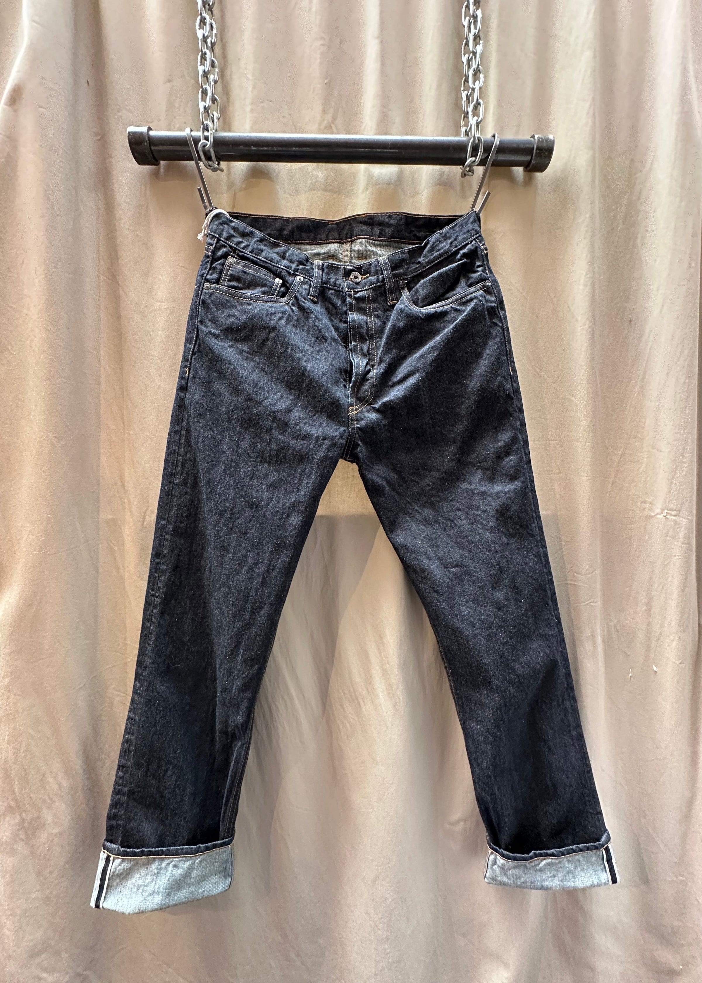 【KOOLOSET】Tri Teen Blue Wide Denim Girl's wide jeans with shiny belt - denim triple stone 1