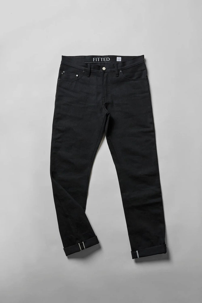 Dark Matter is a medium weight, double black denim with slight slub and a soft hand. It features pure brass "BKLYN" rivets that have been overdyed in black and will create a beautiful shine after months of wear, and black Brooklyn Bridge arcuates on the rear pockets. In the universe dark matter can't be seen, only detected. Let these jeans in your orbit and see who else can't escape their gravitational effects.
- 14oz selvedge denim
- 100% cotton
-Black warp x black weft