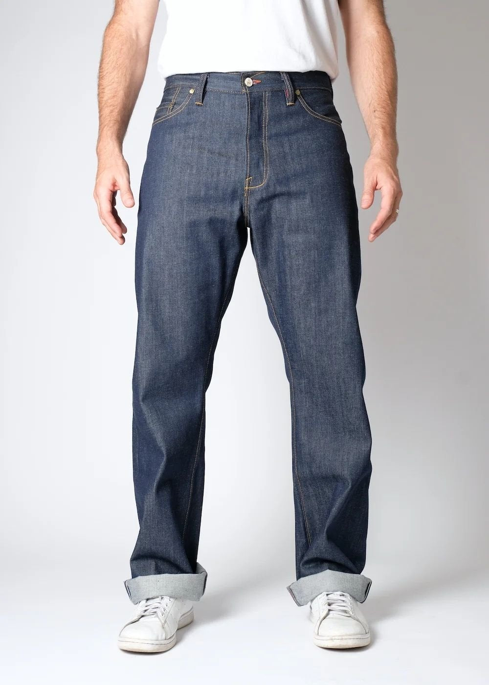 【BOK PLACE】Raw Banding Span Straight Denim Pants OA Lot SOA03XX4-0125 Jeans - 1940s Wide Straight Fit