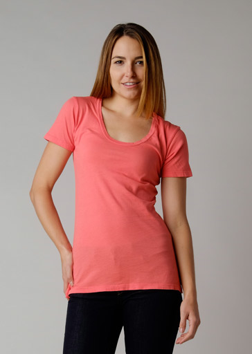 Brooklyn Denim Co. Organic Cotton Swoop Neck Tee