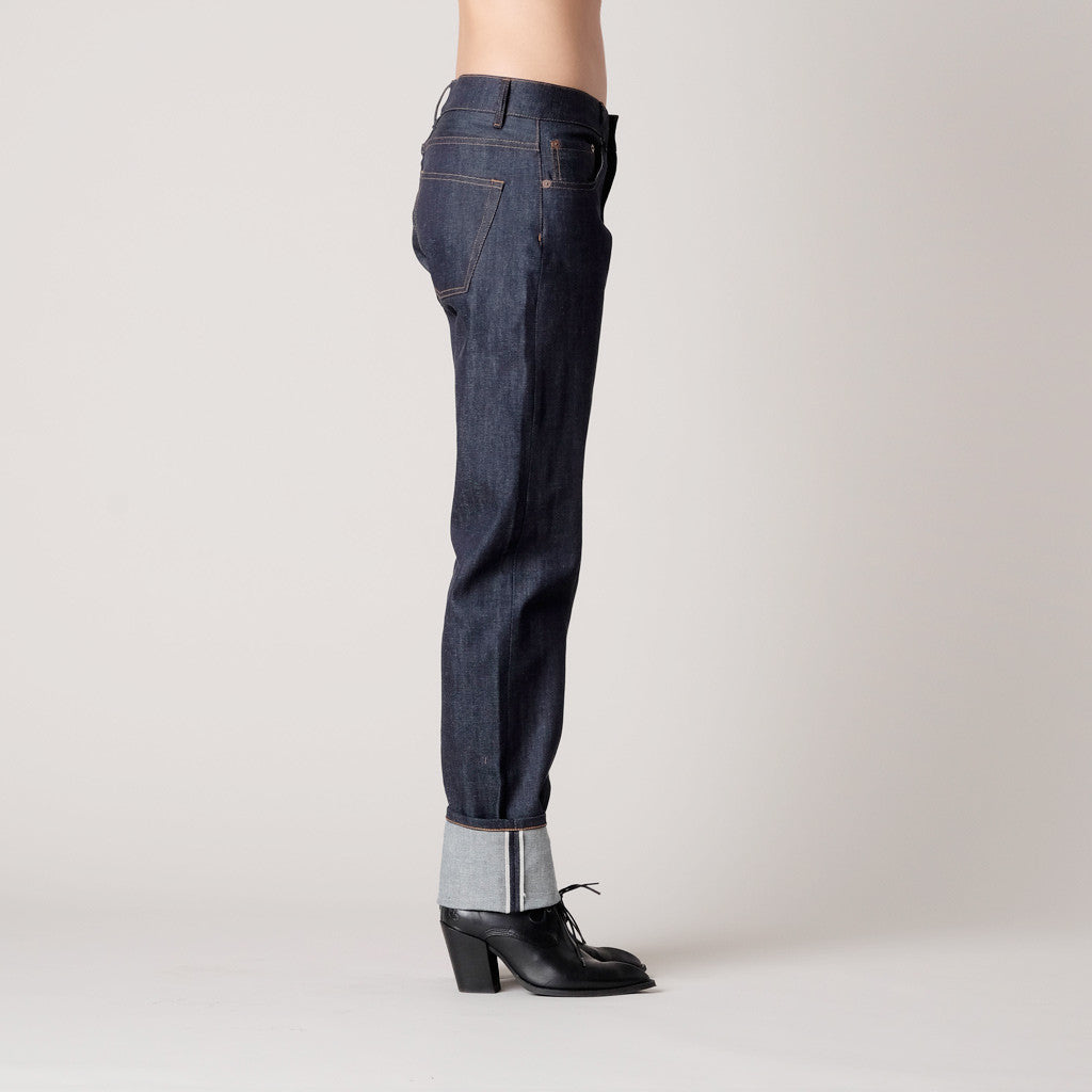 Brooklyn Denim Co. Raw Selvedge Stretch Denim USA Made Boyfriend Jean