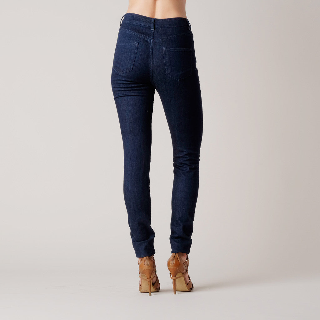 Brooklyn Denim Co. Womens High Rise Tonal Skinny Jean