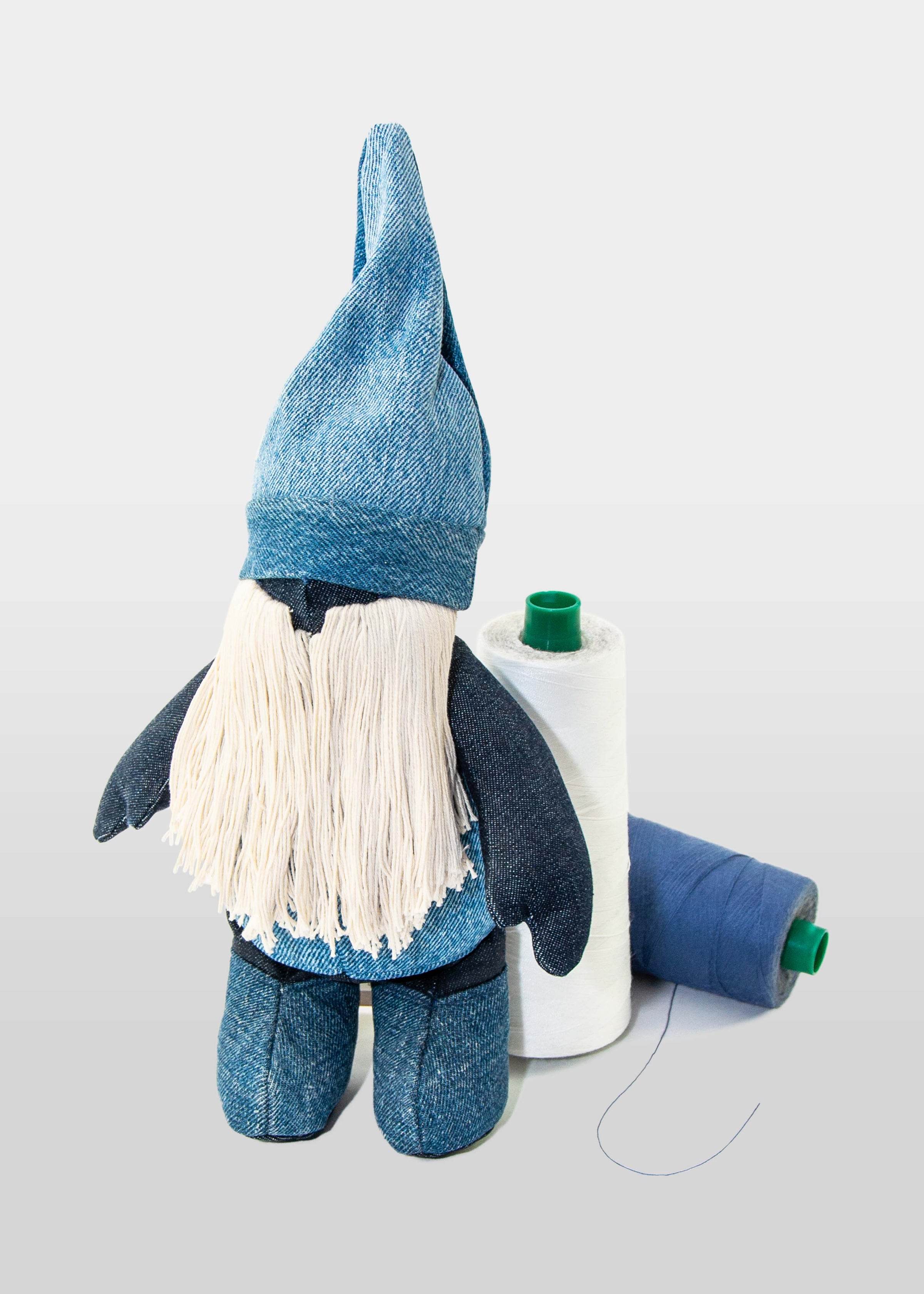Big Blue Z & Co. Upcycled Denim Gnome | Brooklyn Denim Co.