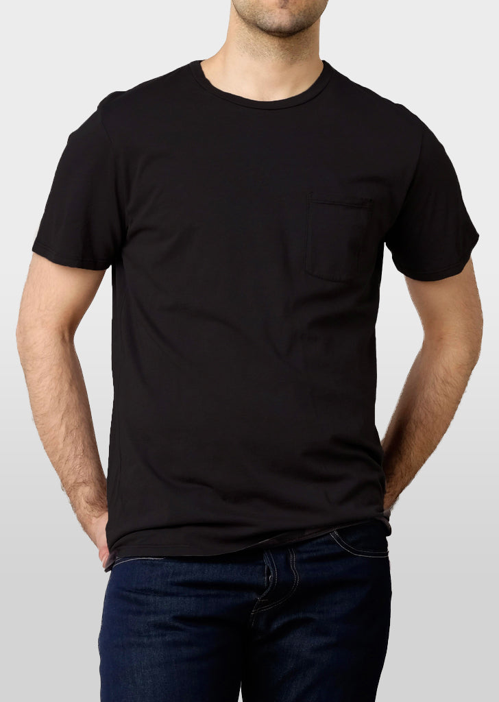 Introducing the Brooklyn Denim Co. Organic Cotton Pocket Tee, a premium t-shirt that combines sustainable materials with timeless design, offering both comfort and style for the conscious consumer.

Key Features:

    100% Organic Cotton: Crafted from high-quality organic cotton, this tee provides exceptional softness and breathability, ensuring all-day comfort.

    Classic Pocket Detail: Featuring a functional chest pocket, this t-shirt adds a subtle yet practical element to its classic design.
