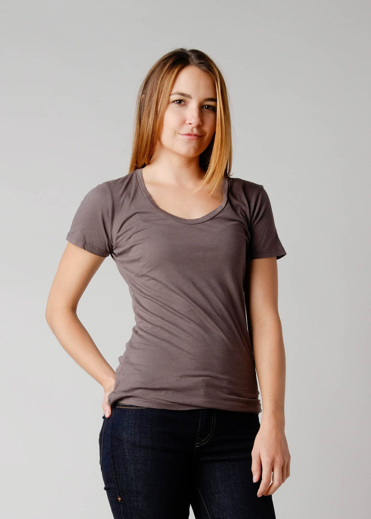 This Brooklyn Denim Co. light weight super soft tee features a swoop neckline with short sleeves.

Details:

*100% Organic Cotton

*No Tag

*Pre-Shrunk

*Made in USA