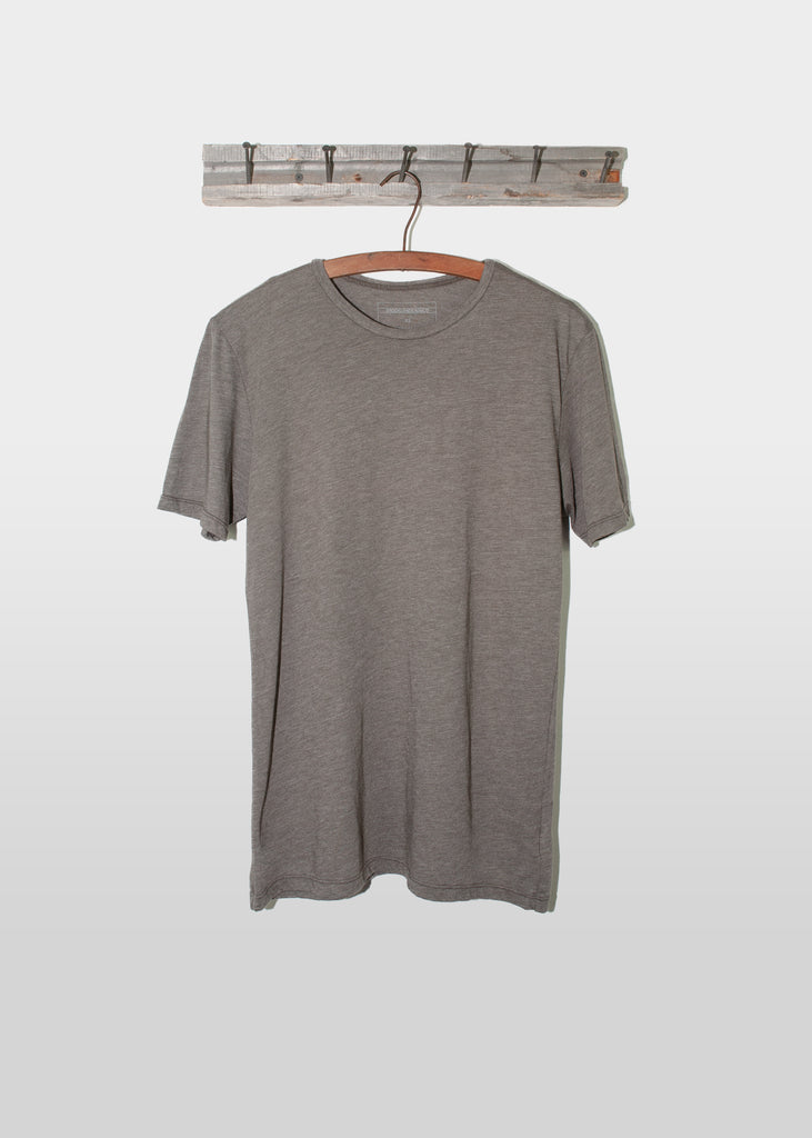 This Brooklyn Denim Co. super soft short sleeve tee features a crew neckline.

Details:

*50% recycled plastic, 50% organic cotton

*No tag

*Pre-Shrunk

*100% made in California

*Each piece is created to order using high quality, low impact garment-dye processing which gives it a unique character and lived-in feel.