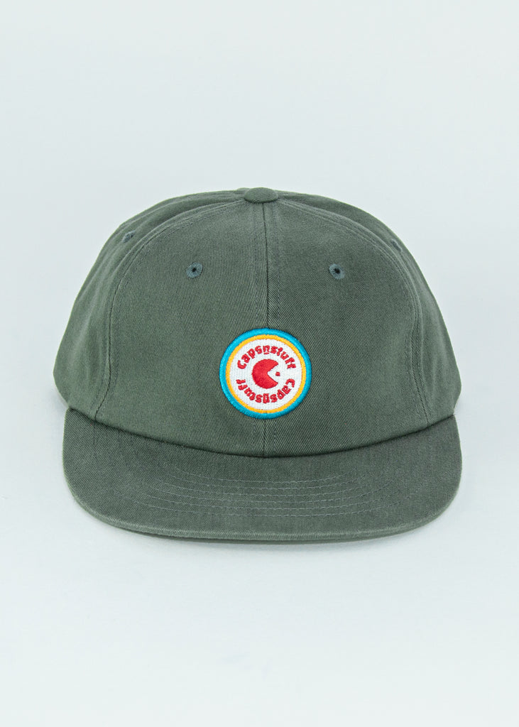 Caps n Stuff Pacman Flat Cap in Khaki