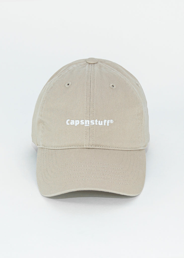 Caps n Stuff Basic Logo Cap in Beige