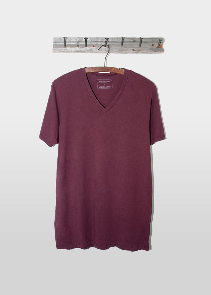 Brooklyn Denim Co. Organic Cotton V-Neck T-Shirt - Barbera