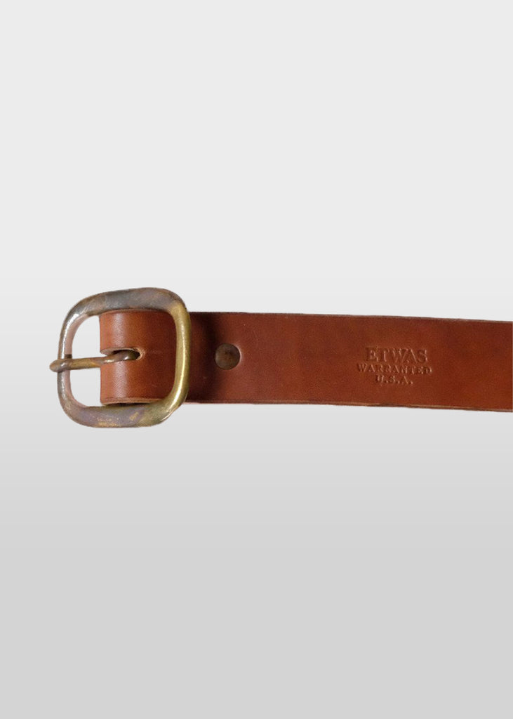 Etwas Centerbar Brass Buckle Leather USA Made Belt