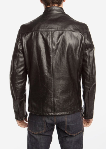 This lightweight leather jacket features the vintage cafe racer fit with satin lining and a zip front closures with two side pockets.

Details:

*Waxy Cowhide

*26" length

*Union made in the U.S.A

Schott NYC jackets have become a symbol of American culture, growing and changing as America does, defining everything they do and every jacket they make. 