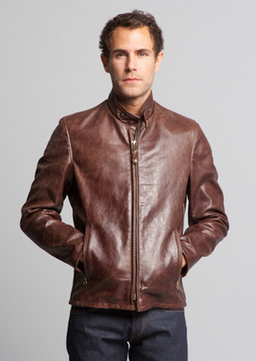 This lightweight leather jacket features the vintage cafe racer fit with satin lining and a zip front closures with two side pockets.

Details:

*Waxy Cowhide

*26" length

*Union made in the U.S.A

Schott NYC jackets have become a symbol of American culture, growing and changing as America does, defining everything they do and every jacket they make. 