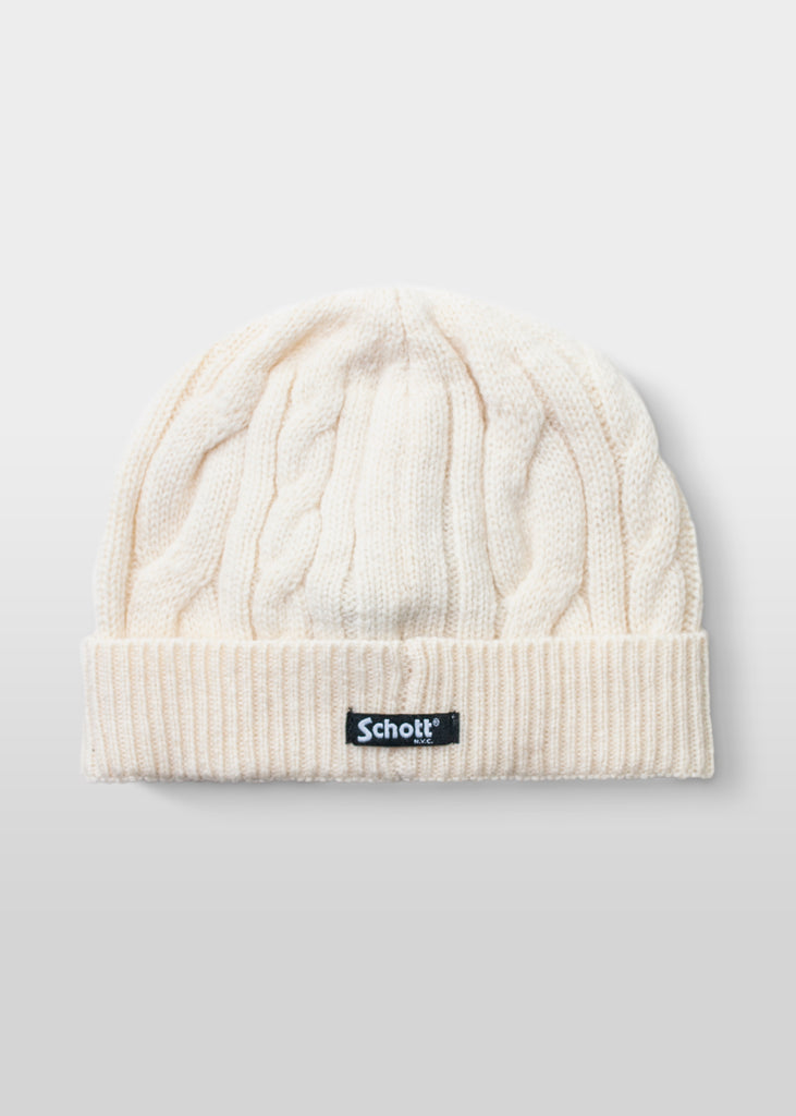 Introducing the Schott Cable Knit Cap, a stylish and functional accessory designed to keep you warm during the cooler months. This mid-weight beanie combines classic design with quality materials, making it a versatile addition to any wardrobe.

Key Features:

Wool Blend Construction: Crafted from an 80% wool and 20% nylon blend, this cap offers both warmth and durability, ensuring comfort and longevity.