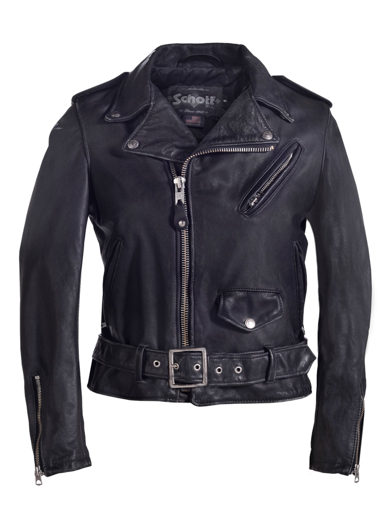 Schott Washed Lt Weight Women's Perfecto | 626VNW | Brooklyn
