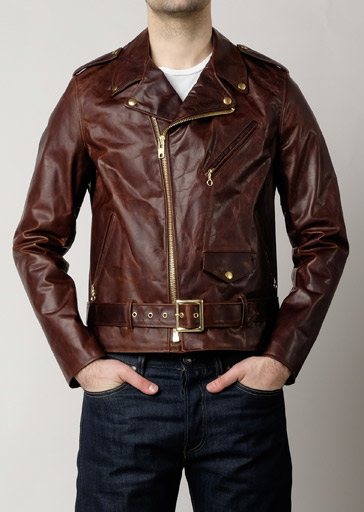Schott Perfecto 619 Motorcycle Jacket Brown