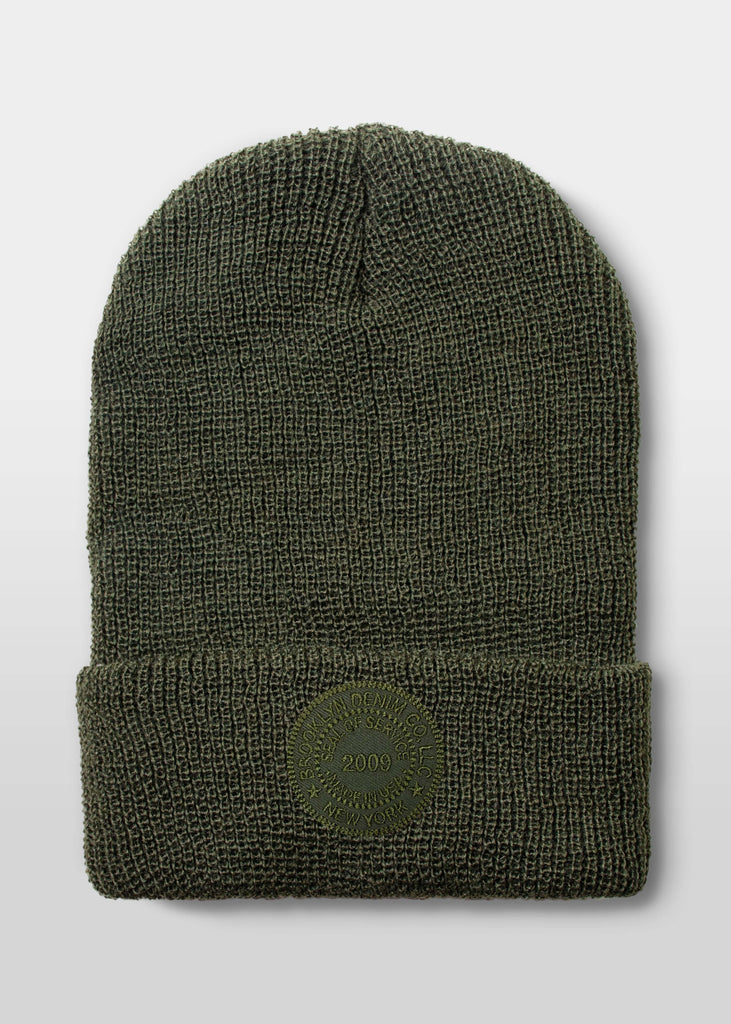 BDC Embroidered Seal Beanie Green